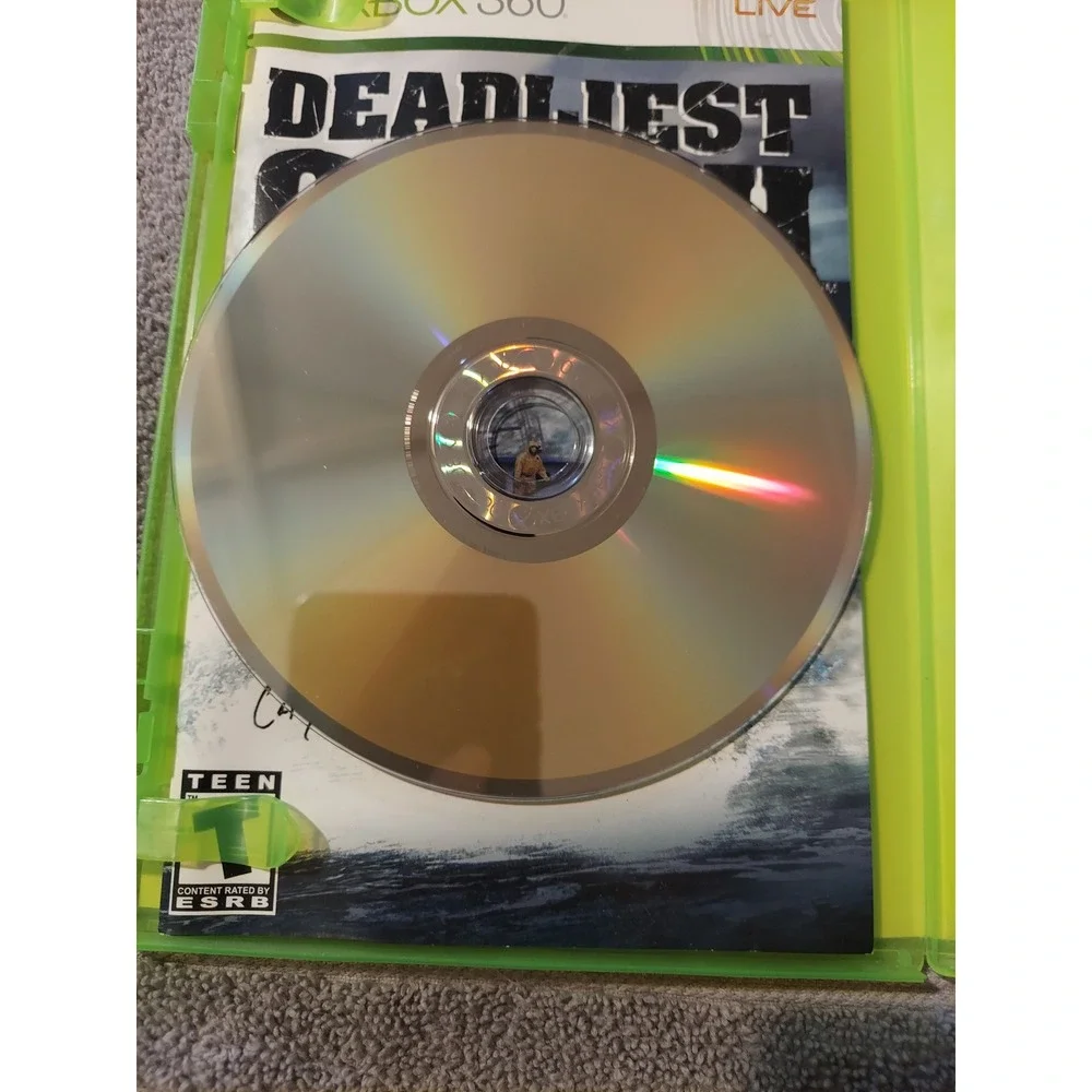 Deadliest Catch Alaskan Storm Xbox 360 Game Disc Case‎ Manual Complete